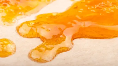 Up-close photo of Rosin vs. resin