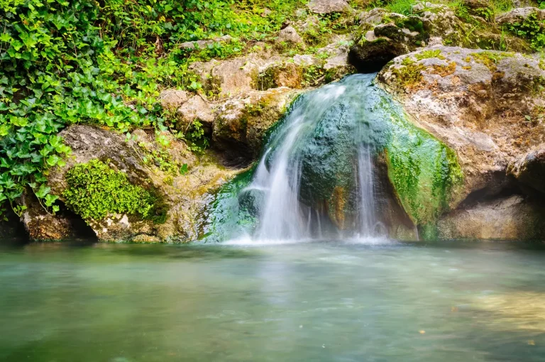 Waterfalls in Hot Springs, Arkansas.