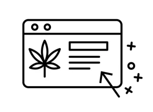An illustration of a medical marijuana card showing where your information goes.
