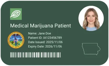 Get the cheapest mmj card in Des Moines, Iowa.